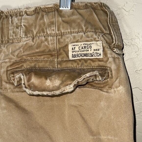 Abercrombie Y2K vintage af twill cargo pocket baggy shorts size 30 - Picture 7 of 8